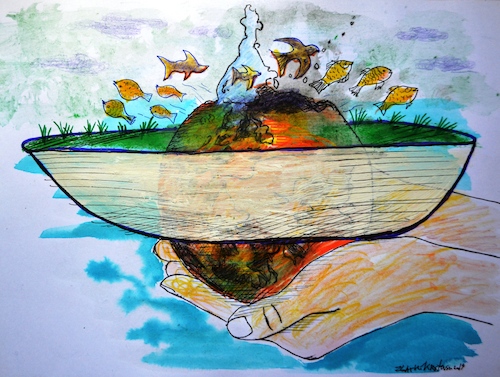 Cartoon: Climate (medium) by Zlatko Iv tagged climate,klima,natur,fish,wasser,bach