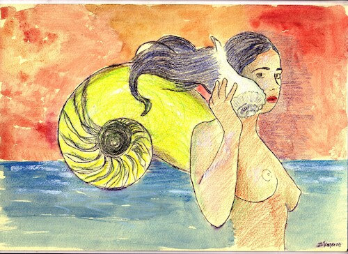 Cartoon: Meer Sirenen (medium) by Zlatko Iv tagged sirenen,sterne,frau,vodel,mythologie