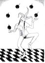 Cartoon: Zirkus (small) by Zlatko Iv tagged danke,bomb,zirkus,conlict,krieg,tanz,wunder