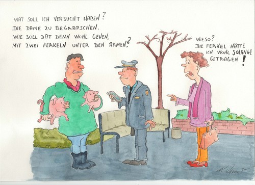 Cartoon: Neulich im Stadtpark (medium) by Denno tagged unschuldig