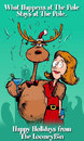 Cartoon: Happy Holidays (small) by thelooneybin tagged holidya cartoon humor christmas reindeer funny