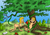 Cartoon: Adam and Eve part 2 (small) by Ludus tagged adam,eve,paradise