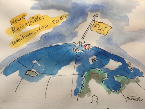 Cartoon: Neue Reiseziehle (medium) by Pralow tagged klimawandel,eeg,co2,ausstoß,tourismus,reisen,klimawandel,eeg,co2,ausstoß,tourismus,reisen