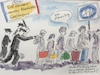 Cartoon: Abschiebe Gefängnis (small) by Pralow tagged migrant,flüchtling,abschiebung,unterkunft,gefängnis,asyl,grundrechte,menschenrechte,grundgesetz