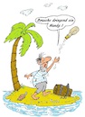 Cartoon: Handy gebraucht (small) by BuBE tagged handy,mobiltelefon,insel,flaschenpost,einsam,schiffbruch,gestrandet,hilfe