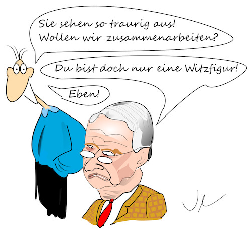 Cartoon: Gauland (medium) by Jochen N tagged afd,meuthen,höcke,kalbitz,rechts,populismus,flügel,auflösung,spaltung,verfassungsschutz,maik,witz,zusammenarbeit,traurig,lachen,aufheitern