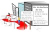 Cartoon: E-Scooter (small) by Jochen N tagged escooter,eroller,city,innenstadt,verkauf,handel,stadt,einzelhandel,geschäfte,kaufleute,modell,schilder,radweg,spur,fehlplanung,fußgängerzone