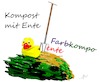 Cartoon: Komponente (small) by Jochen N tagged komponente,farbe,kompost,dung,mist,bio,garten,forke,ente,quietscheentchen,farbtupfer