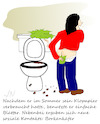 Cartoon: Quarantäne (small) by Jochen N tagged klo,klopapier,toilette,toilettenpapier,po,arsch,abputzen,sommer,soziale,kontakte,borkenkäfer,corona,virus,covid,19,ansteckung,pandemie,gesund,krank,infekt
