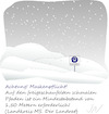 Cartoon: Schneechaos (small) by Jochen N tagged schnee,schneefall,münster,schmal,pfad,weg,schild,maske,verbot,abstand,landrat,chaos,eis,glatteis,corona,pandemie,covid,19,virus,lockdown