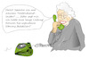 Cartoon: Telefon (small) by Jochen N tagged anrufen,leitung,schnur,überforderung,telefonhörer,störung,oma,großmutter,defekt,technik,telekom,alter