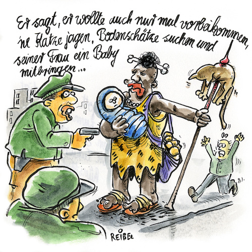 Cartoon: Entdecker (medium) by REIBEL tagged kolonialismus,kolonie,ausbeutung,afrika,adoption,jagd,polizei,häuptling,afrikaner,katze,kolonialismus,kolonie,ausbeutung,afrika,adoption,jagd,polizei,häuptling,afrikaner,katze