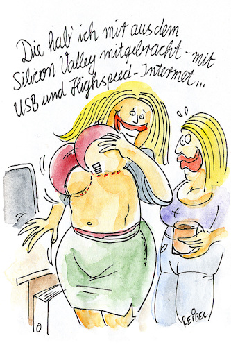 Cartoon: rundumerneuert (medium) by REIBEL tagged busen,implantat,silicon,valley,silikon,usb,operation,freundinnen,busen,implantat,silicon,valley,silikon,usb,operation,freundinnen