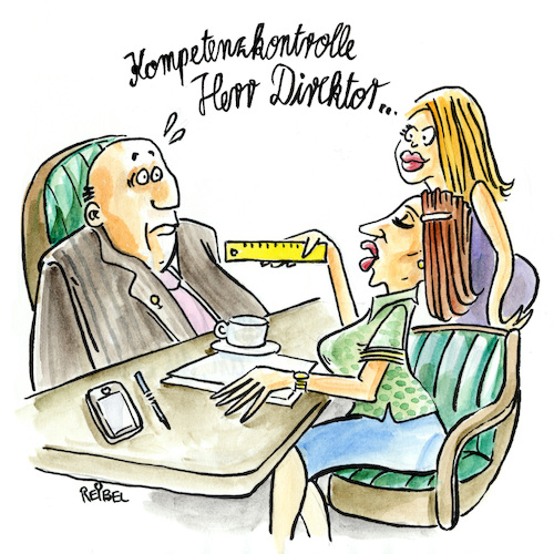 Cartoon: Skills matter (medium) by REIBEL tagged frauenquote,business,chefetage,soft,skills,emanzipation,diskriminierung,frauenquote,business,chefetage,soft,skills,emanzipation,diskriminierung