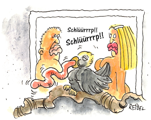 Cartoon: Trigger (medium) by REIBEL tagged ehe,dating,natur,trigger,psychologie,ehe,dating,sex,natur,trigger,psychologie