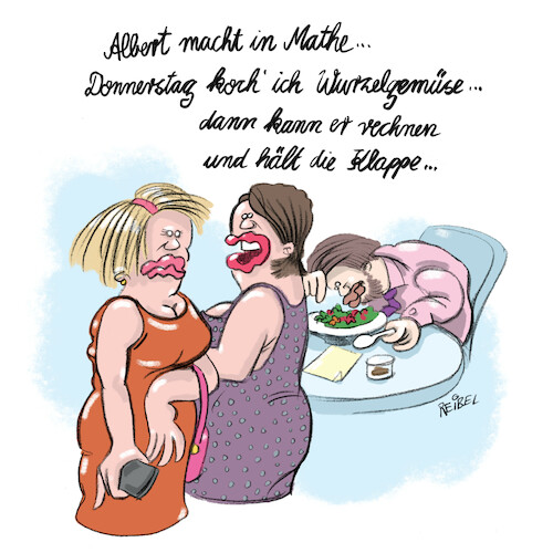 Cartoon: Wurzelgemüse (medium) by REIBEL tagged math2022,wurzel,vegan,ehe,rechnen,food,math2022,wurzel,vegan,ehe,rechnen,food