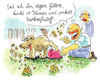 Cartoon: Biopiesel (small) by REIBEL tagged biodiesel,vegan,natur,kraftstoff,hund,garten,auto,antrieb