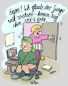 Cartoon: Jugend forscht (small) by REIBEL tagged erziehung,onanie,mutter,sohn,computer,xxx,pornosite,website,selbstbefriedigung,peinlich,kinderzimmer,überraschen