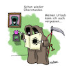 Cartoon: Mehrarbeit (small) by REIBEL tagged corona,virus,arbeit,gewerkschaft,tod,work,epidemie