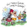 Cartoon: samstag for bundesliga (small) by REIBEL tagged klimawandel,kohle,grill,fridayforfuture,greta,umwelt,aktivist