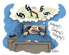 Cartoon: schlaflos (small) by REIBEL tagged anwalt,schlaflos,schaf,insomnia,paragraf,jura,juristerei,bett,schlafzimmer,problem