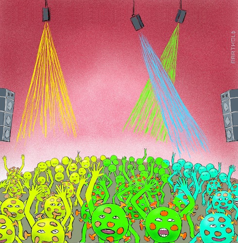 Cartoon: 100000 Infizierte in Deutschland (medium) by Barthold tagged corona,virus,sars,cov2,rave,party,laser,dj,musik,techno,ecstasy,sound,100000,infizierte,infektionen,deutschland,angabe,robert,koch,institut,cartoon,barthold,corona,virus,sars,cov2,rave,party,laser,dj,musik,sound,100000,infizierte,infektionen,deutschland,angabe,robert,koch,institut,cartoon,barthold