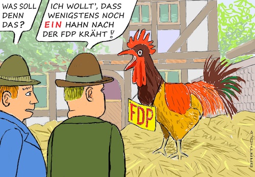 Cartoon: Abgesang (medium) by Barthold tagged liberale,operation,dday,insgeheim,geplantes,ampelaus,koalitionende,allgemeines,unverständnis,kritik,verurteilung,bauernhof,misthaufen,schild,fdp,bauern,dialog,redensart,hahn,kräht,cartoon,karikatur,barthold,liberale,operation,dday,insgeheim,geplantes,ampelaus,koalitionende,allgemeines,unverständnis,kritik,verurteilung,bauernhof,misthaufen,schild,fdp,bauern,dialog,hahn,kräht,cartoon,karikatur,barthold