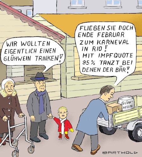 Cartoon: Absage Weihnachtsmärkte (medium) by Barthold tagged weihnachten,2021,absage,weihnachtsmärkte,hohe,inzidenzen,vierte,welle,krankenhausampel,rot,großeltern,enkel,standpächter,karneval,rio,janeiro,brasilien,geringes,infektionsgeschehen,keine,todesfälle,impfquote,95,prozent,idealverhalten,bevölkerung,cartoon,karikatur,barthold,weihnachten,2021,absage,weihnachtsmärkte,hohe,inzidenzen,vierte,welle,krankenhausampel,rot,großeltern,enkel,standpächter,karneval,rio,janeiro,brasilien,geringes,infektionsgeschehen,keine,todesfälle,impfquote,95,prozent,idealverhalten,bevölkerung,cartoon,karikatur,barthold