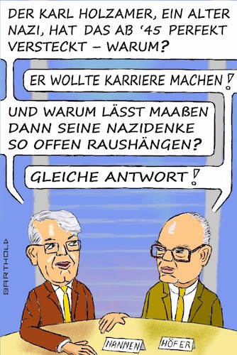 Cartoon: Auch eine Zeitenwende (medium) by Barthold tagged karl,holzamer,erster,intendant,zdf,nazi,vergangenheit,mitglied,nsdap,sa,journalist,propagandist,opportunismus,vergleich,hans,georg,maaßen,dialog,henri,nannen,werner,höfer,gleichfalls,exnazis,cartoon,karikatur,barthold,karl,holzamer,erster,intendant,zdf,nazi,vergangenheit,mitglied,nsdap,sa,journalist,propagandist,opportunismus,vergleich,hans,georg,maaßen,dialog,henri,nannen,werner,höfer,gleichfalls,exnazis,cartoon,karikatur,barthold