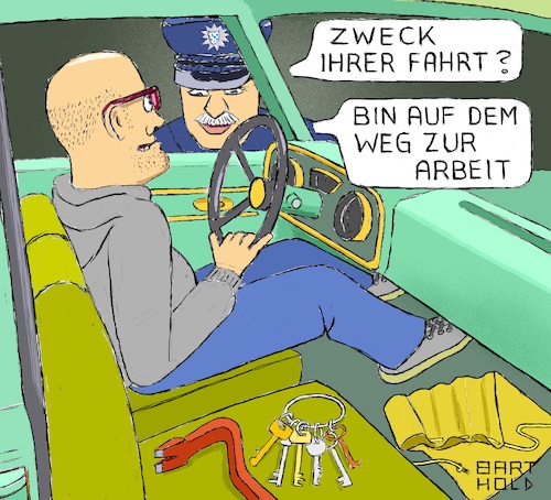 Cartoon: Ausgangsbeschränkungen (medium) by Barthold tagged corona,virus,sars,cov2,krise,pandemie,notstand,gesundheitsnotstand,ausgangsbeschränkungen,arbeitsweg,interieur,auto,kraftfahrzeug,polizeikontrolle,einbrecher,einbruchswerkzeug,brecheisen,bund,dietriche,sack,beute,cartoon,barthold,corona,virus,sars,cov2,krise,pandemie,notstand,gesundheitsnotstand,ausgangsbeschränkungen,arbeitsweg,interieur,auto,kraftfahrzeug,polizeikontrolle,einbrecher,einbruchswerkzeug,brecheisen,bund,dietriche,sack,beute,cartoon,barthold