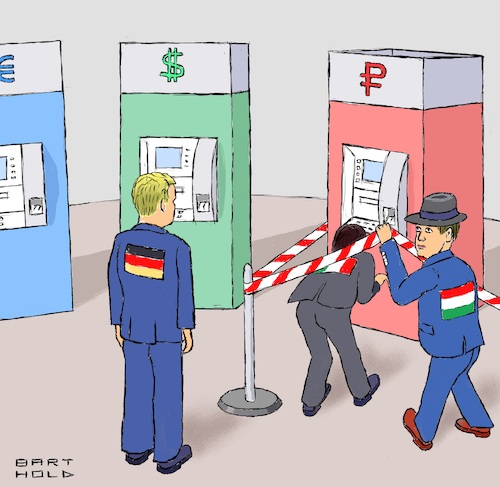 Cartoon: Energielief. zu zahlen in Rubel (medium) by Barthold tagged russland,forderung,zahlung,energielieferungen,rubel,zwang,energiebezieher,verletzung,sanktionen,geldautomaten,ezb,euro,fed,dollar,russische,notenbank,bank,rossii,absperrband,überwindung,cartoon,karikatur,barthold,russland,forderung,zahlung,energielieferungen,rubel,zwang,energiebezieher,verletzung,sanktionen,geldautomaten,ezb,euro,fed,dollar,russische,notenbank,bank,rossii,absperrband,überwindung,cartoon,karikatur,barthold