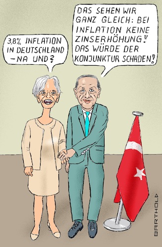 Cartoon: Experten weltweit einig! (medium) by Barthold tagged christine,lagarde,direktorin,chefin,ezb,europäische,zentralbank,inflation,befürworterin,niedriger,zinsen,lockere,geldpolitik,recep,tayyip,erdogan,präsident,türkei,cartoon,karikatur,barthold,christine,lagarde,direktorin,chefin,ezb,europäische,zentralbank,befürworterin,niedriger,zinsen,lockere,geldpolitik,recep,tayyip,erdogan,präsident,türkei,cartoon,karikatur,barthold