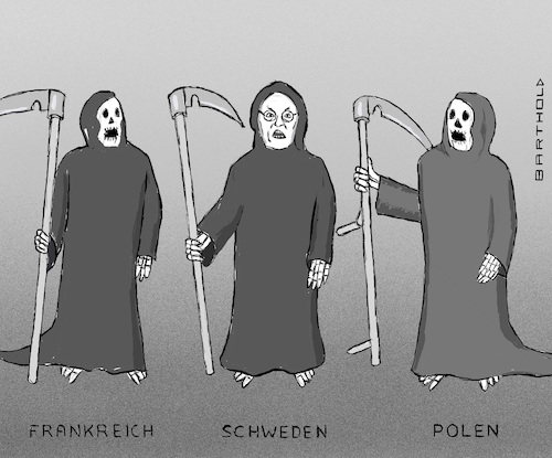 Cartoon: gibt n. nur d. Tod von Flandern (medium) by Barthold tagged anders,tegnell,corona,sars,cov2,pandemie,virologe,berater,schwedische,regierung,staatsepidemiologe,ablehnung,shutdown,lockdown,freiwilligkeit,personifizierter,tod,sensenmann,karikatur,barthold,anders,tegnell,virologe,berater,schwedische,regierung,staatsepidemiologe,ablehnung,shutdown,freiwilligkeit,personifizierter,tod,sensenmann,karikatur,barthold