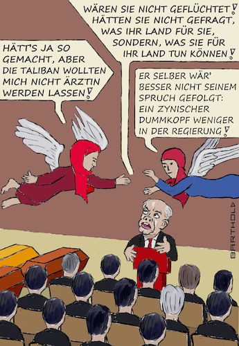 Cartoon: Italiens oberster Zyniker (medium) by Barthold tagged rede,matteo,piantedosi,innenminister,rechtspopulist,italien,bootsuntergang,flüchtlinge,kalabrien,siebenundsechzig,tote,halle,särge,flucht,fehler,einsatz,für,heimatland,engel,verstorbene,taliban,verbot,studium,frauen,unkenntnis,verhältnisse,afghanistan,cartoon,karikatur,barthold,rede,matteo,piantedosi,innenminister,rechtspopulist,italien,bootsuntergang,flüchtlinge,kalabrien,siebenundsechzig,tote,halle,särge,flucht,fehler,einsatz,für,heimatland,engel,verstorbene,taliban,verbot,studium,frauen,unkenntnis,verhältnisse,afghanistan,cartoon,karikatur,barthold