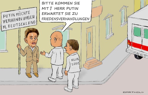 Cartoon: Patientenansprache (medium) by Barthold tagged spd,initiative,manifest,rolf,mützenich,ralf,stegner,walter,borjans,keine,stationierung,zusätzlicher,us,mittelstreckenraketen,europa,demonstrant,plakat,pro,verhandlungen,krankenwagen,arzt,sanitäter,psychiatrische,klinik,cartoon,karikatur,barthold,spd,initiative,manifest,rolf,mützenich,ralf,stegner,walter,borjans,keine,stationierung,zusätzlicher,us,mittelstreckenraketen,europa,demonstrant,plakat,pro,verhandlungen,krankenwagen,arzt,sanitäter,psychiatrische,klinik,cartoon,karikatur,barthold