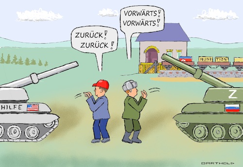 Cartoon: Rangierplatz Schlachtfeld (medium) by Barthold tagged ukraine,ukrainekrieg,russland,intensivierung,kriegsanstrengungen,westen,usa,budgetprobleme,infragestellung,hilfe,republikaner,abgeordnetenhaus,kongress,panzer,einweiser,güterzug,lagerhaus,ladung,munition,artilleriegranaten,nordkorea,cartoon,karikatur,barthold,ukraine,ukrainekrieg,russland,intensivierung,kriegsanstrengungen,westen,usa,budgetprobleme,infragestellung,hilfe,republikaner,abgeordnetenhaus,kongress,panzer,einweiser,güterzug,lagerhaus,ladung,munition,artilleriegranaten,nordkorea,cartoon,karikatur,barthold