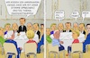 Cartoon: EU Sondergipfel Febr. 2025 (small) by Barthold tagged eu,europäische,union,sondergipfel,gipfeltreffen,2025,paris,sondierung,gemeinsame,haltung,ukraine,friedensvertrag,giorgia,meloni,mette,frederiksen,emmanuel,macron,keir,starmer,donald,tusk,mark,rutte,antonio,costa,ursula,leyen,cartoon,karikatur,barthold