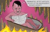 Cartoon: Hitler freut sich! (small) by Barthold tagged gutachten,verfassungsschutz,mai,2025,afd,gesichert,rechtsextrem,einschätzung,adolf,hitler,wiedergeburt,nsdap,fortführung,lebenswerk,hölle,feuer,stalagtiten,cartoon,karikatur,barthold