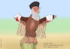 Cartoon: Iran (small) by Barthold tagged krieg,israel,iran,juni,2025,angriff,nuklearanlagen,fordo,natans,isfahan,stark,reduzierte,nukleare,fähigkeiten,darstellung,geier,gestutzte,flügel,ayatollah,ali,khamenei,cartoon,karikatur,barthold