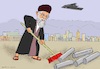 Cartoon: Khamenei beim Kehraus (small) by Barthold tagged krieg,israel,iran,beteiligung,usa,luftangriffe,b2,stealth,bomber,raketen,gbu,57,fordo,natanz,natans,isfahan,atomanlagen,uran,zentrifugen,ayatollah,ali,khamenei,besen,skyline,teheran,cartoon,karikatur,barthold