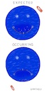 Cartoon: Ocean Cleanup - Sea Trial (small) by Barthold tagged ocean,cleanup,plastic,debris,gyre,test,deployment,failure,great,pacific,garbage,patch,boyan,slat,smiley,sad,frowning,face,boom,barrier