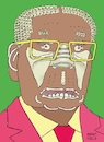 Cartoon: Portrait Robert Mugabe (small) by Barthold tagged robert,mugabe,president,zimbabwe,dictator,death,composition,human,bones,ribs,spines,shoulder,blade,sacrum,ischium,pubic,bone,sternum,sceletonized,foot,skulls