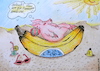 Cartoon: nur wo die bananen wachsen ... (small) by katzen-gretelein tagged urlaub,sommer