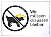 Cartoon: wir müssen draussen bleiben (small) by katzen-gretelein tagged tiere,politik