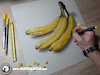 Cartoon: Drawing Bananas - 3D Art (small) by Art by Mihai Alin Ion tagged drawing,painting,illustration,fruits,bananas,mihaialinion,3dart,realisticart,drawingbananas