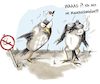 Cartoon: Non Smoking area (small) by OTTbyrds tagged rauchverbot,rauchschwalbe,vogelarten,raucher,birds,nonsmokingarea,guteausreden,schlitzohr,rauchbelästigung