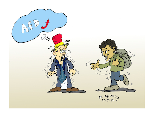 Cartoon: german election (medium) by vasilis dagres tagged german,election