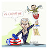 Cartoon: business continues (small) by vasilis dagres tagged ukraine,biden,zelesky,war,economy