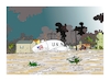 Cartoon: clean the white hat (small) by vasilis dagres tagged trump,hurricane