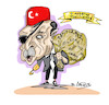 Cartoon: THE CULTURE THIEF (small) by vasilis dagres tagged erdogan,turkey